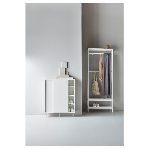MACKAPÄR Shoe cabinet/storage, white, 80x102 cm