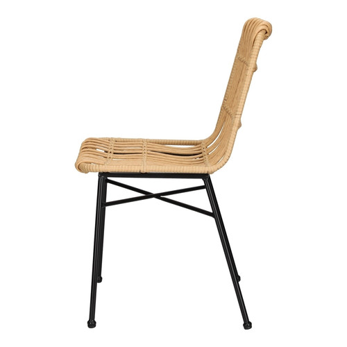 Dining Chair Surabaya, natural/black legs
