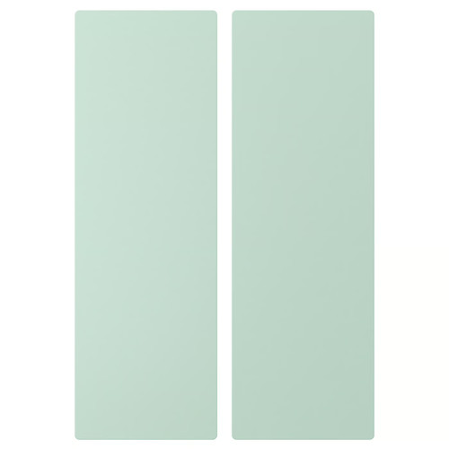 SMÅSTAD Door, light green, 30x90 cm