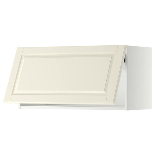 METOD Wall cabinet horizontal, white/Bodbyn off-white, 80x40 cm