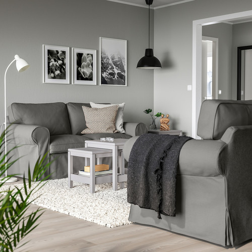EKTORP 2-seat sofa, Hakebo dark grey