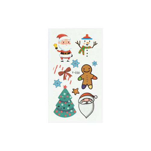 Glow-in-the-Dark Christmas Temporary Tattoos
