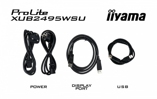 IIYAMA 24" Monitor XUB2495WSU-B7 IPS 16:10 300cd 4ms HDMI DP