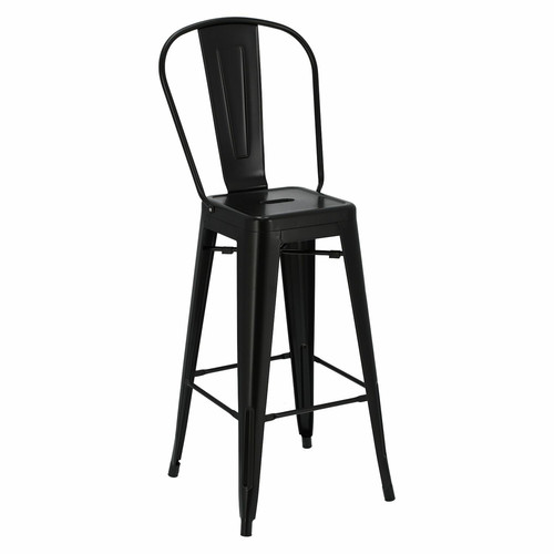 Bar Stool Paris 75cm, metal, black