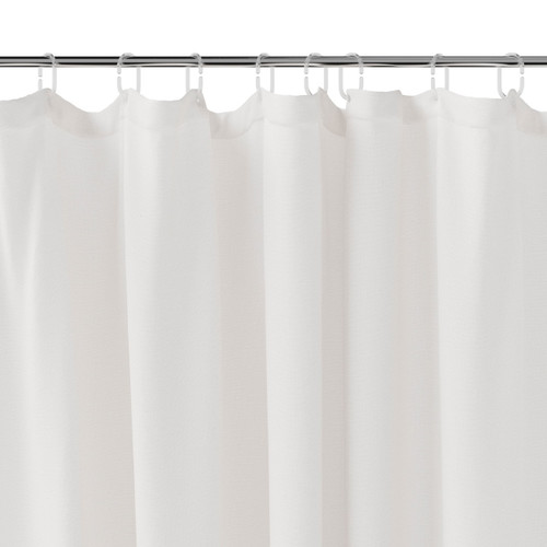 GoodHome Shower Curtain Elland 180 x 200 cm, white