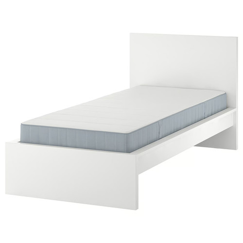 MALM Bed frame with mattress, white/Vesteröy medium firm, 120x200 cm