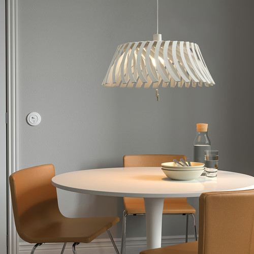 YTLÄGE Pendant lamp, white, 43 cm