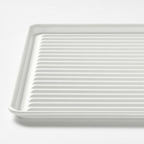 VÄLVÅRDAD Dish drainer, white/galvanised, 52x35 cm