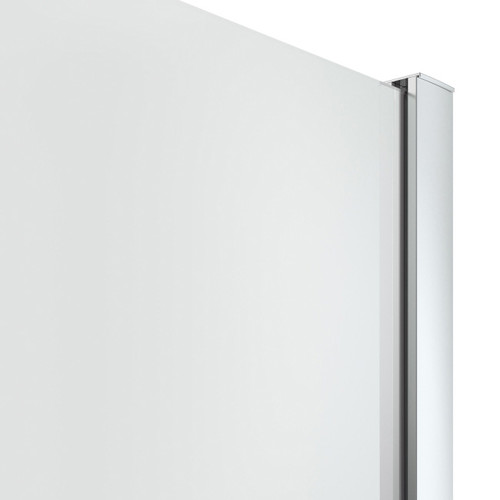 GoodHome Walk-in Shower Panel Beloya 80cm, chrome/transparent