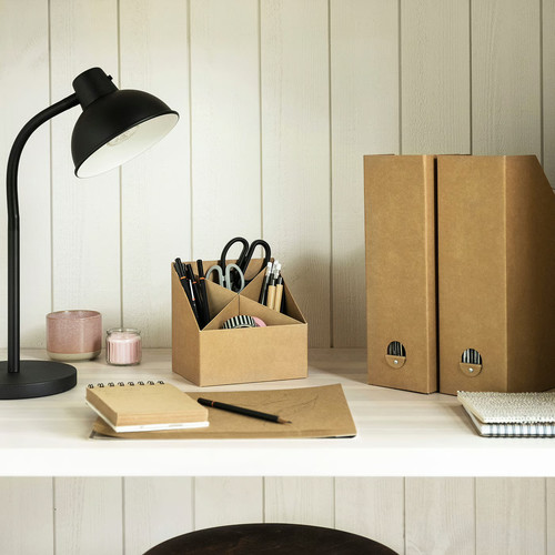 GÄRDESGÅRD Desk organiser, natural, 16x16 cm