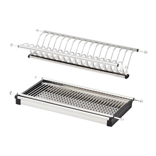 GoodHome Built-in Drainer Pebre 50 cm, silver