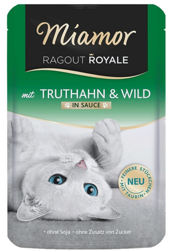 Miamor Ragout Royale Cat Food with Turkey & Venison in Gravy 100g