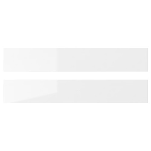 RINGHULT Drawer front, high-gloss white, 60x10 cm, 2 pack