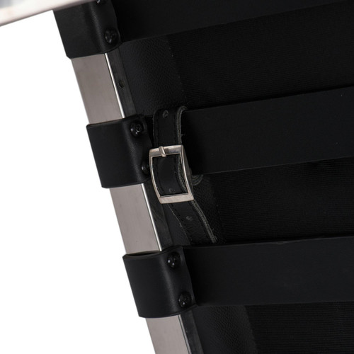 Footstool BA1, leather, black