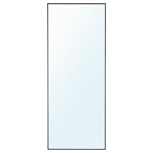 HOVET Mirror, black, 78x196 cm