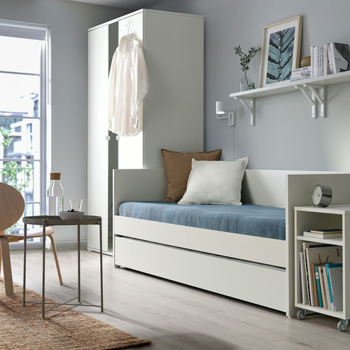 VIHALS Trundle bed, white, 80x200 cm