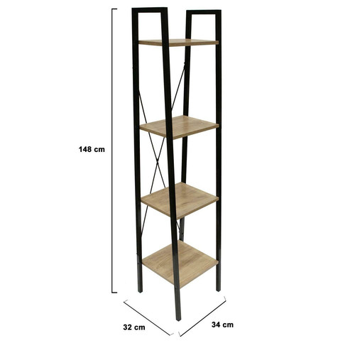 Shelving Unit Cilyan M, black