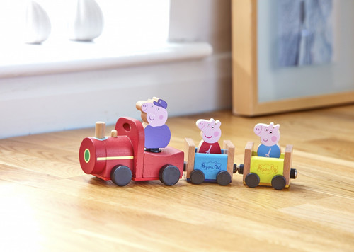 Tm Toys Peppa Pig Wooden Grandpa Pig's Train 24m+