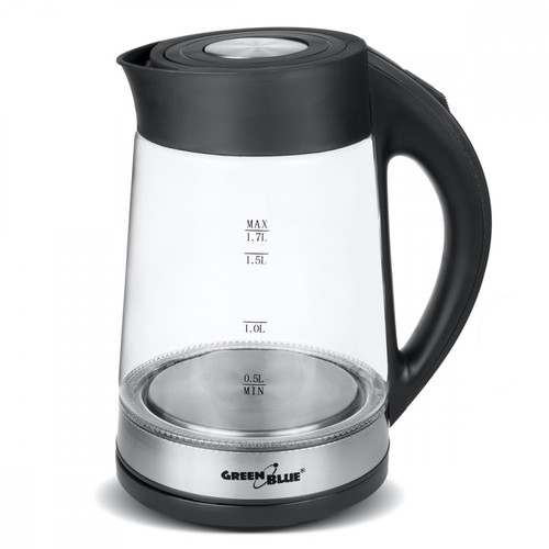 GreenBlue Electric Glass Kettle 2200W 1.7l GB480