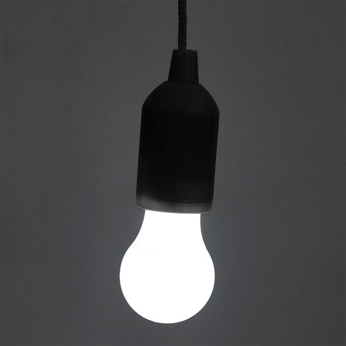 Pendant LED Lamp, battery-operated, black