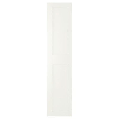 GRIMO Door with hinges, white, 50x229 cm
