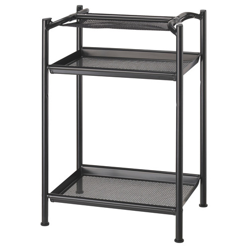 MITTCIRKEL / SPÄND Desk, lively pine effect/black, 140x60 cm
