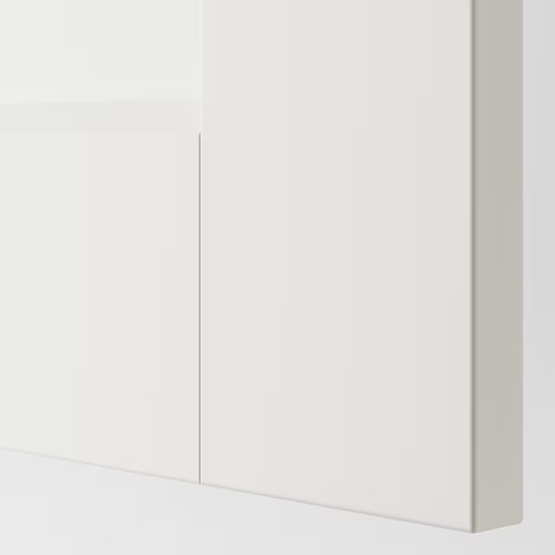 GRIMO Pair of sliding doors, white, 150x236 cm