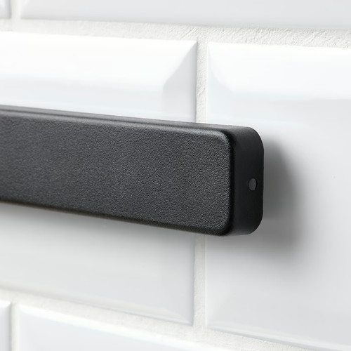 HULTARP Magnetic knife rack, black, 38 cm