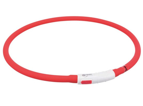 Trixie LED Dog Flash Light Ring USB XS-XL 70/1cm, red