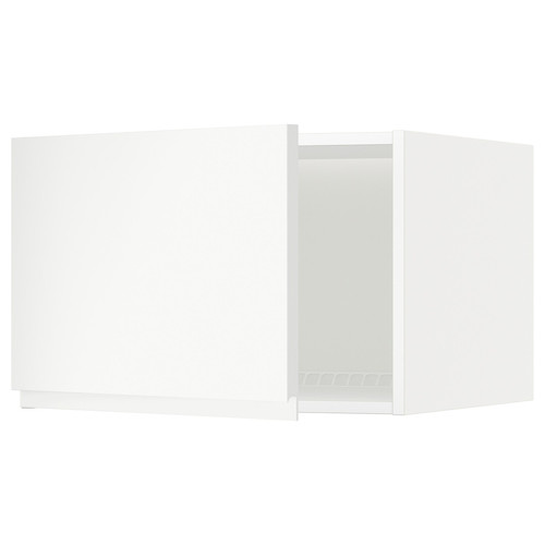 METOD Top cabinet for fridge/freezer, white/Voxtorp matt white, 60x40 cm