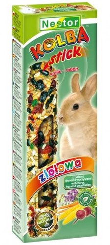 Nestor Rabbit Stick Herbs, Hay and Vegetables 2pcs