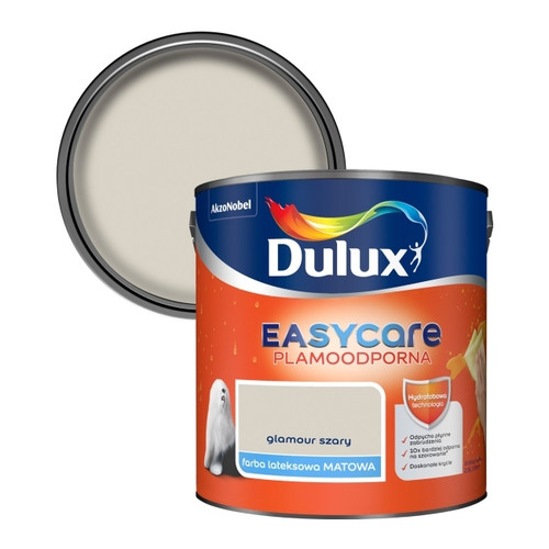 Dulux EasyCare Matt Latex Stain-resistant Paint 2.5l glamour grey