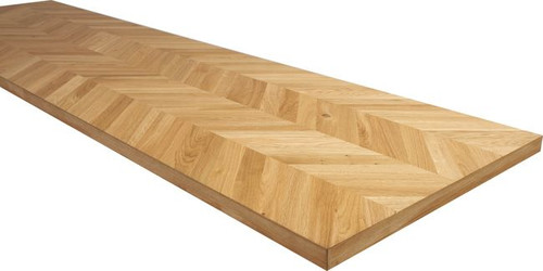GoodHome Kitchen Wooden Worktop 63.5 x 3.8 x 240 cm, gold
