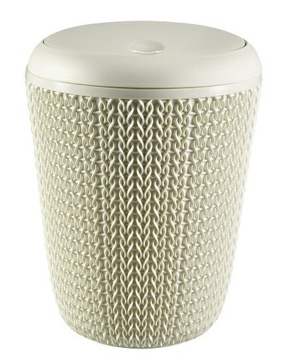 Curver Waste Bin Knit 6l, light beige
