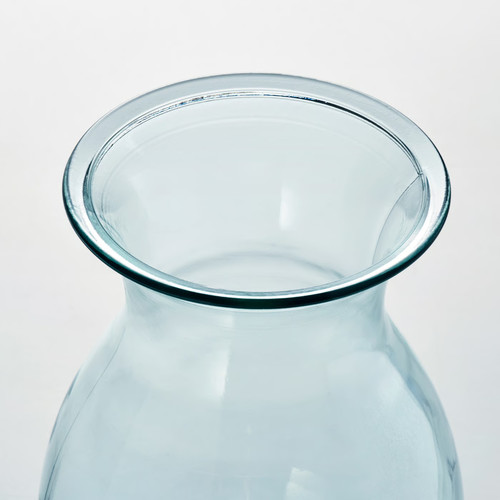 BERGKÖRSBÄR Vase, glass/green, 20 cm