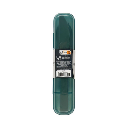 Travel Cutlery Set with Case, green
