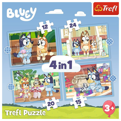 Trefl Children's Puzzle Bluey 4in1 3+