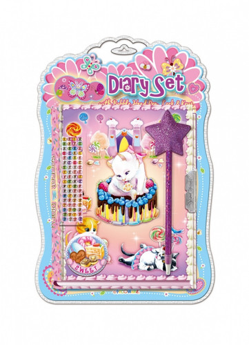 Pecoware Diary with pen - Kitten 6+