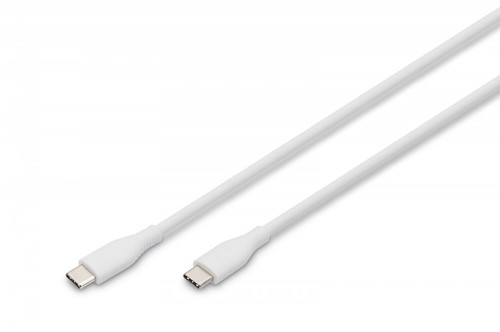 DIGITUS USB-C silicone connection cable, 1m, white