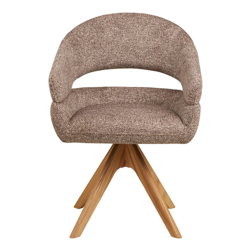 Swivel Dining Chair Dover, brown