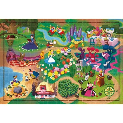 Clementoni Jigsaw Puzzle Story Maps Alice in Wonderland 1000pcs 3+