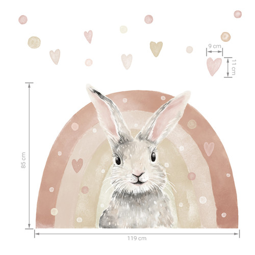 Wall Sticker Set 85x119cm - Rabbit