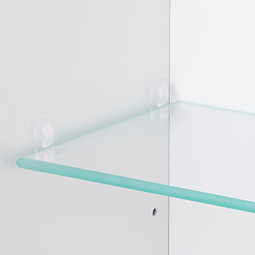 TREASJÖN Mirror cab 1 door/built-in lighting, 50x17x75 cm
