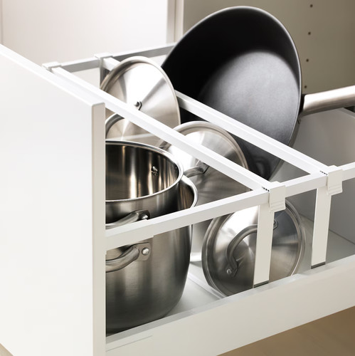 METOD / MAXIMERA Hi cab f ov/combi ov w dr/2 drwrs, white/Veddinge white, 60x60x220 cm