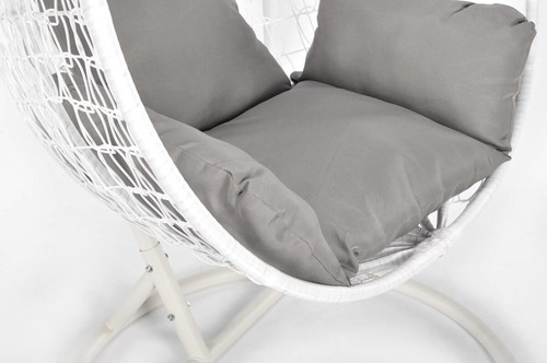 Hanging Cocoon Chair BAHAMA, in-/outdoor, white