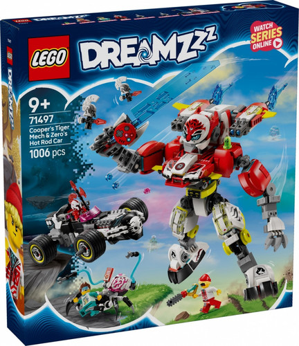 LEGO DREAMZzz Coopers Tiger Mech Zeeros Hot Rod Car 9+