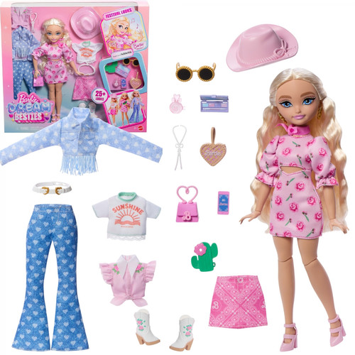 Barbie 'Malibu' Dream Besties Festival Looks Doll JGH87 4+