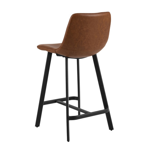 Bar Stool Oregon PU Brandy Low