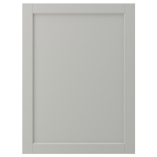 LERHYTTAN Door, light grey, 60x80 cm