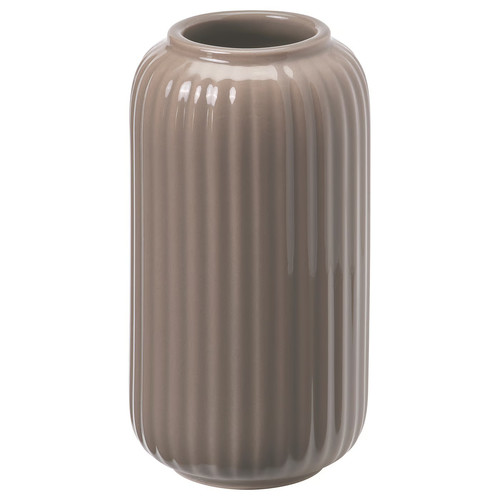 STILREN Vase, dark grey-beige, 12 cm
